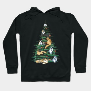 Cats in Christmas Tree Hoodie